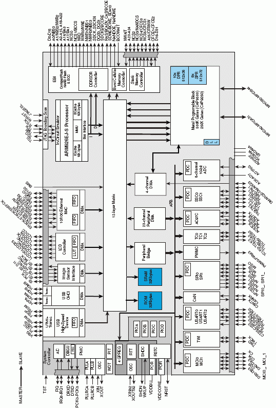   AT91CAP9S500A, AT91CAP9S250A