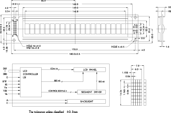 LCD- PC2001L