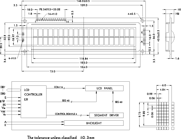 LCD- PC2002L